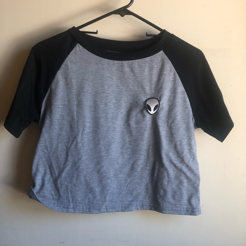 Cropped 👽 Baseball Tee